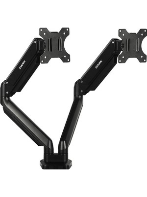 Dark VM200 17-32" 2 Adet Monitör Takılabilen, Amortisörlü, Dikey&Yatay Kullanım, Kablo Kanallı, Yükseklik Ayarlı, VESA, Çok Yönlü Kullanıma Uygun, Masa Monte Monitör Kolu (DK-AC-VM200)
