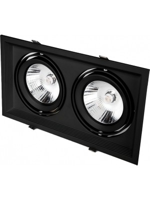 Cata Ct 5504  2X25 W Halospot Led Spot Siyah Kasa
