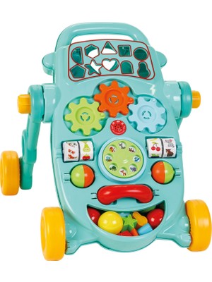 Baby Toys Happy İlk Adım Arabası 10 Geometrik Şekil ve Müzik Kutusu ile Eğlenceli Zeka Oyunları