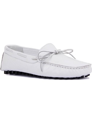 Sail Laker's Beyaz Deri Erkek Ayakkabı