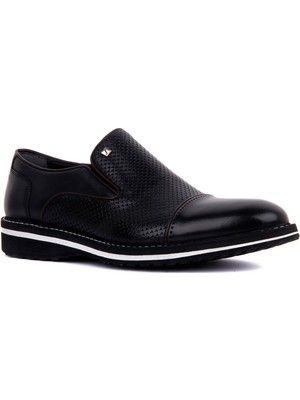 Sail Laker's Fosco Siyah Deri Erkek Günlük Ayakkabı