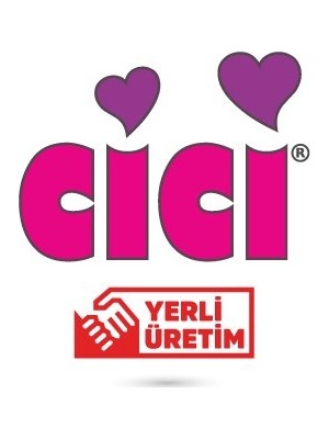 Cici Mavi Puantiyeli Kalp Sticker Etiket 3x3 cm 20li