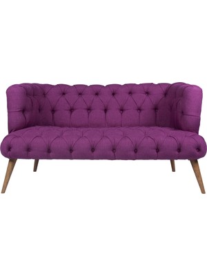 Ze10 Design West Monroe Loveseat İkili Kanape Mor
