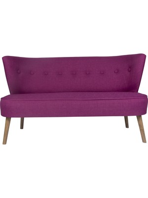 Ze10 Design Bienville Loveseat İkili Kanape Mor