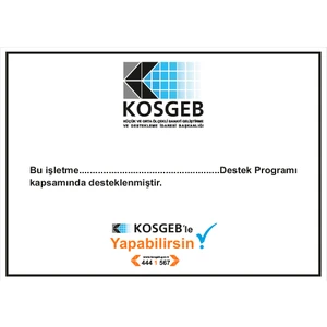 Kosgeb Destek Programı Tabelası (Dekote Malzeme)