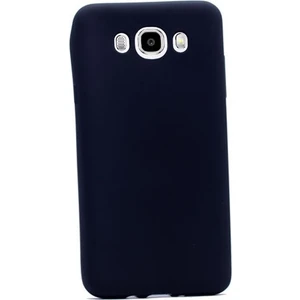 Samsung Galaxy J7 2016 Premier Mat Silikon Kılıf Siyah + Ekran Koruyucu Cam