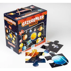 Ca Games 24 Parça Gezegenler Maxi Boy Eğitici Puzzle - 5026