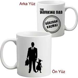 Kız Çocuk Babasına Hediye  İsimli Working Dad Kupa Bardak