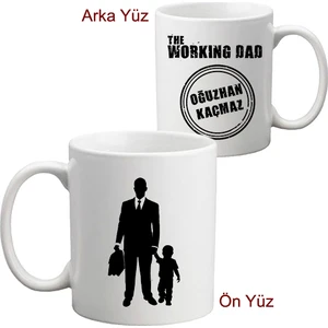 Erkek Çocuk Babasına Hediye İsimli Working Dad Kupa Bardak