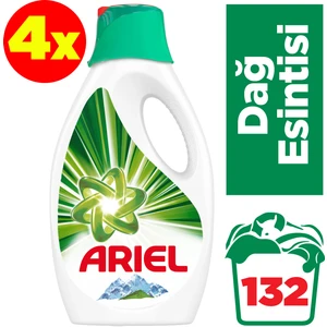 Sıvı Çamaşır Deterjanı Dağ Esintisi 33 Yıkama Beyazlar ve Renkliler İçin 4'lü Paket