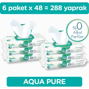 Islak Havlu  Aqua Pure 48*6 (288 Yaprak)