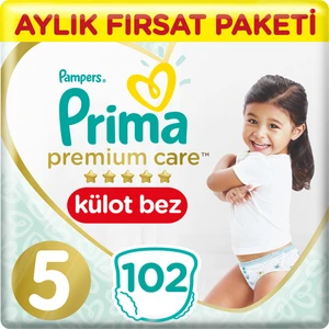 Premium Care Külot Bebek Bezi 5 Beden 102 Adet Aylık Fırsat Paketi