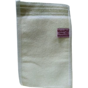 Micro Peel İpek Sırt ve Vücut Kesesi Beyaz 17X27