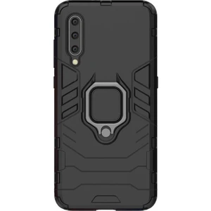 Xiaomi Mi 9 Se Batman Serisi Yüzük Standlı Armor Kılıf - Siyah