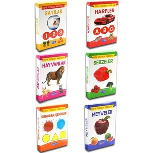 Bak Öğren Eğitici Öğretici Kartlar - 6 Çeşit