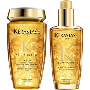 Elixir Ultime Le Bain Mat Saçlar Için Parlaklık Şampuan 250ML+PARLAKLIK Yağı 100ML