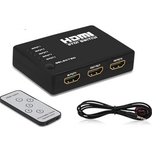 4416 HDMI Çoklayıcı Çoğaltıcı Switch 5 Port Kumandalı