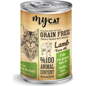 Mycat Tahılsız Kuzu Etli Konserve Kedi Maması 24 Adet