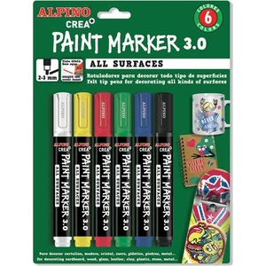 Ar-0166 Crea Paint Marker 6'Li Blister