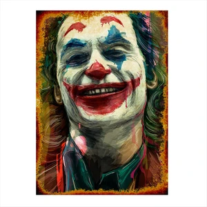 Ahşap Tablo Renkli Joker