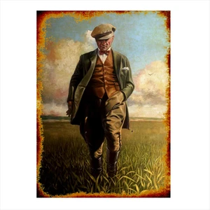 Ahşap Tablo Retro Mustafa Kemal Atatürk