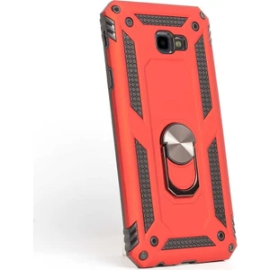 Case Street  J4 Plus Kılıf Vega Standlı Yüzüklü Mıknatıslı Kırmızı