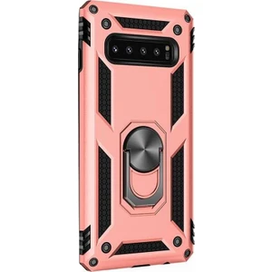 Case Street  S10 Kılıf Vega Standlı Yüzüklü Mıknatıslı Bronz