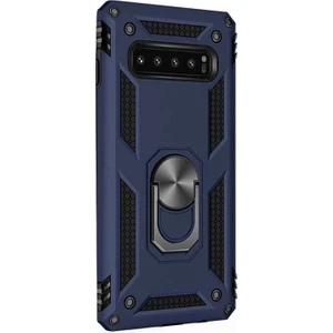 Case Street  S10 Kılıf Vega Standlı Yüzüklü Mıknatıslı Lacivert