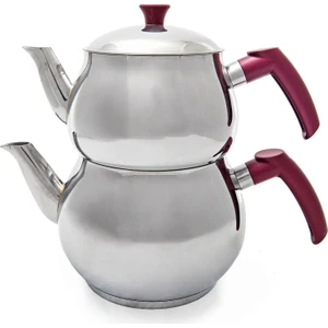 Mini Boy Küre Çelik Çaydanlık Takımı 2,6 lt (0,9 + 1,7)