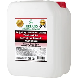 Terlans Doğaltaş Mermer Granit Temizleyici 20 Kg Dış Mekan Natural Stone Care Marble Cleaner