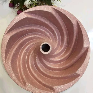 Rüzgar Gülü Fırfırlı Döküm Kek Kalıbı 26 cm Bronz