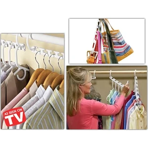 Toptancı Kapında Wonder Hanger! 8 Adet Dolap Askılığı