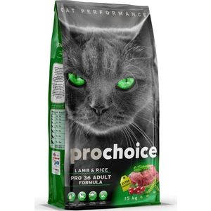 Prochoice Pro 36 Kuzu Ve Pirinçli Yetişkin Kedi  Kuru Mama 15Kg