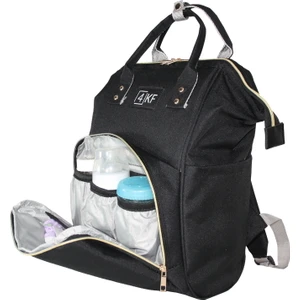 Anne Bebek Bakım Sırt Çantası Fonksiyonel Su Geçirmez Çanta Siyah