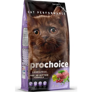 Prochoice Pro 38 Kuzulu ve Pirinçli Yavru Kedi Maması 2 kg