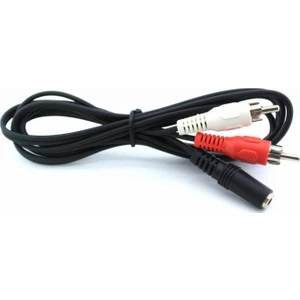 2Rca Erkek 3,5Mm Stereo Dişi Ses Kablosu 1,5 Metre