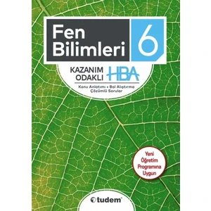 Tudem Yayınları 6. Sınıf Fen Bilimleri Kazanım Odaklı HBA  Yeni 2019