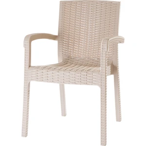 Trend Lüx Rattan Koltuk Rattan Desen Bahçe Koltuğu Balkon Bahçe Teras Sandalye Cappuccino