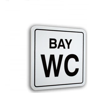 PassPano Pvc Foam  Levha BAY WC Yazı 12 x 12 cm
