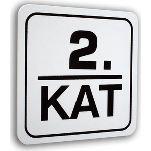 Pvc KAT NO Sembol 12 x 12 cm