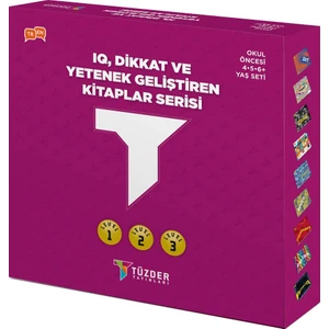 IQ, Dikkat ve Yetenek Geliştiren Kitaplar Serisi 9′lu Set (4-6 Yaş)