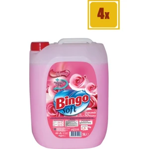 Soft Gülpembe Çamaşır Yumuşatıcısı 5 Lt 4'lü Set
