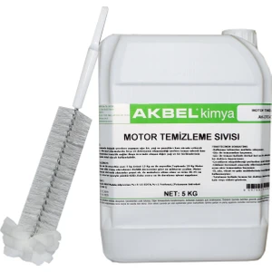 Akbel Motor Temizleme Sıvısı 5 kg 1/3 + Motor Temizleme Fırçası