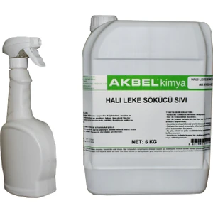 Akbel Halı Leke Sökücü Sıvı 5 KG + Uygulama spreyi