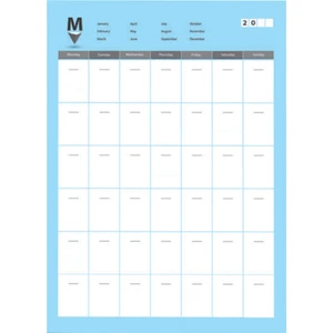 ScheduleYourself 20*28 50 Yaprak Aylık Planlayıcı