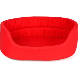 Pet Preety Kumaş Yatak 3'lü Set Kırmızı