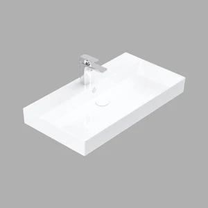 Stance 85 cm Konsollu Dikdörtgen Lavabo Beyaz