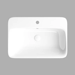 Mita 65 cm Tezgah Üstü Dikdörtgen Lavabo Beyaz