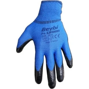Zebra Mavi Nitril İş Eldiveni 10 Beden 1 Çift