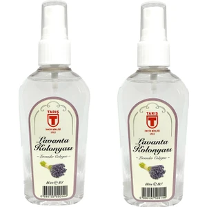 Tari̇ş Lavanta 80ML  Sprey Kolonya 2'li̇  Set